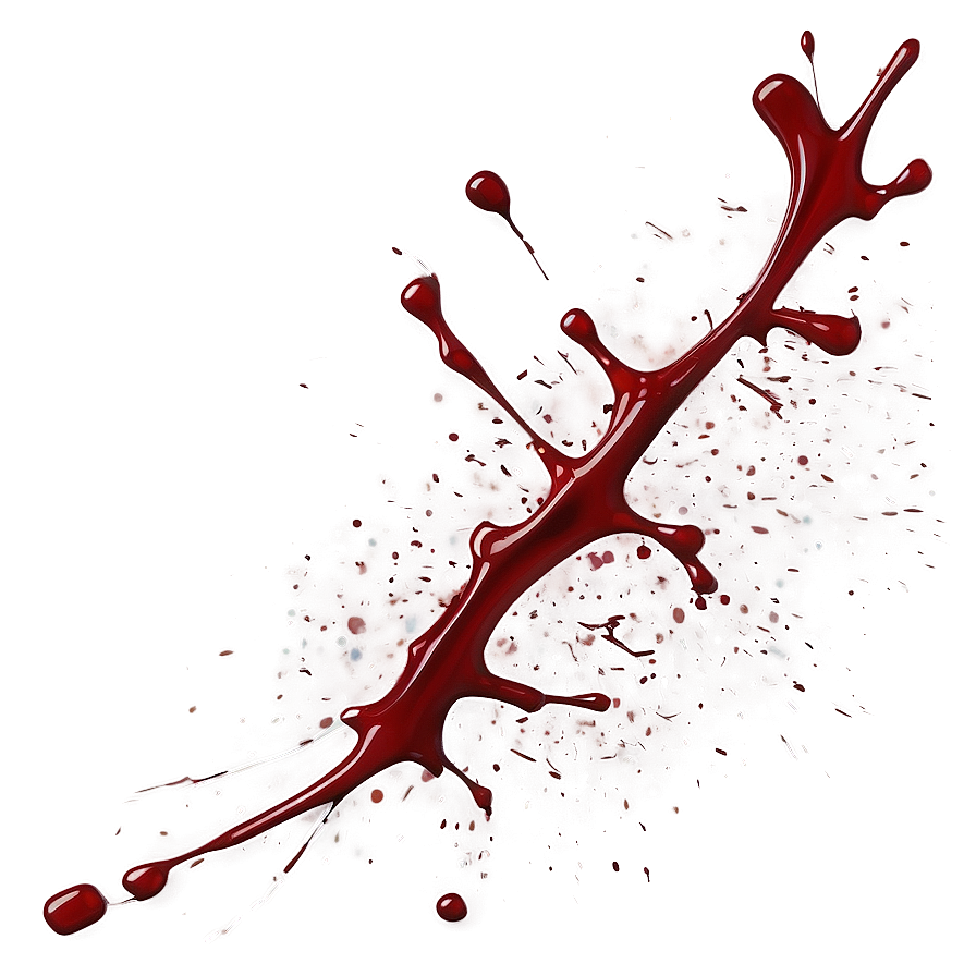Digital Blood Splatter Art Png Fwi PNG
