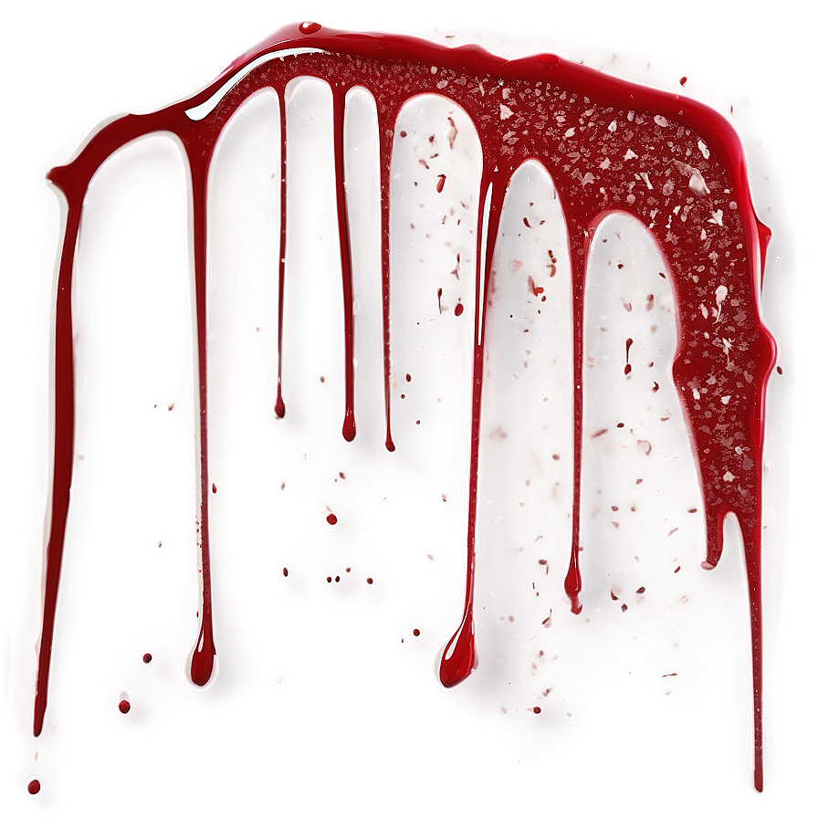 Digital Blood Splatter Art Png Ppf43 PNG