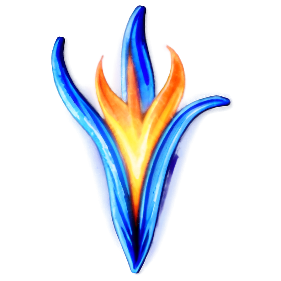 Download Digital Blue Flame Creation Png Uiu88