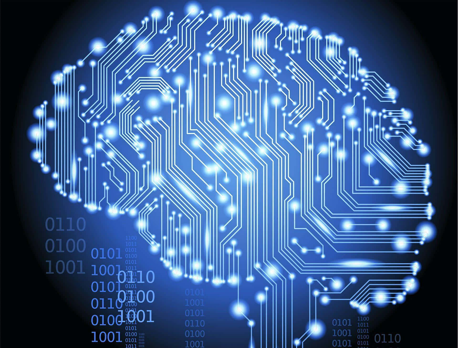 Digital Brain Circuit Concept Wallpaper