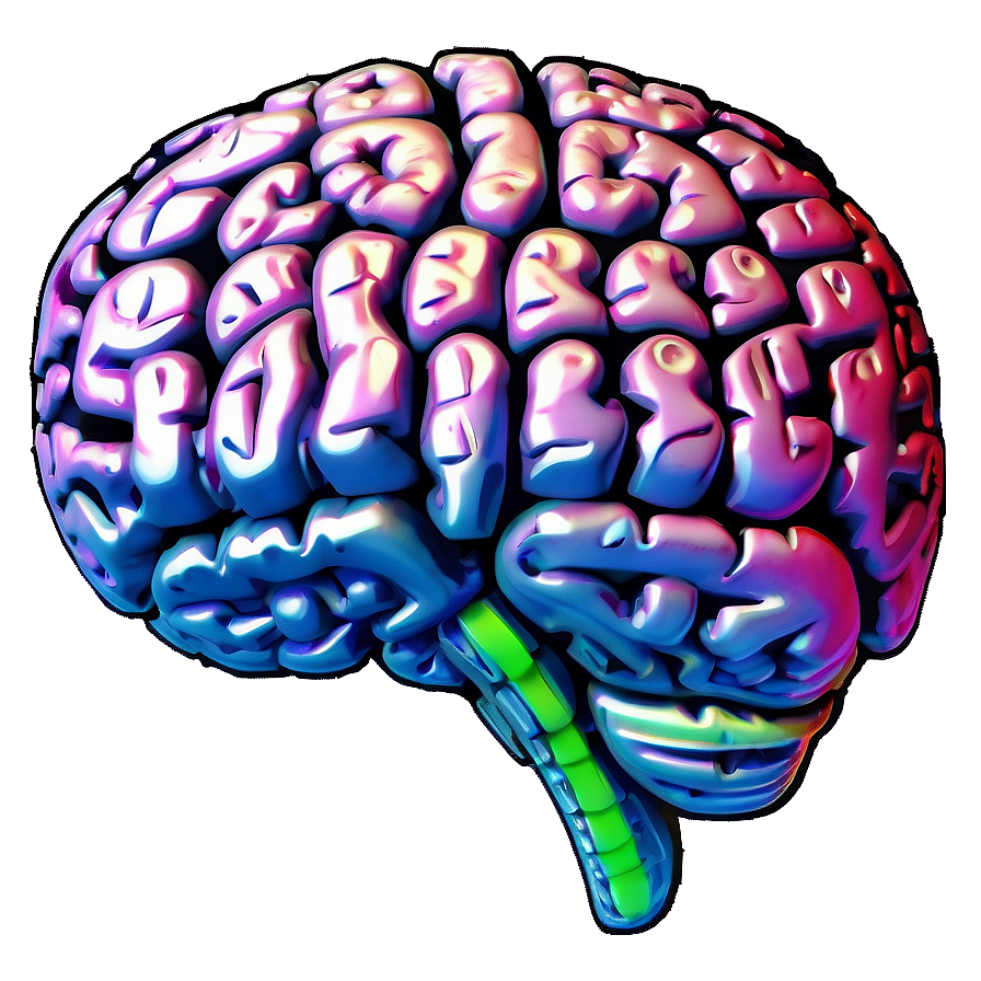 Digital Brain Graphic Png 04292024 PNG