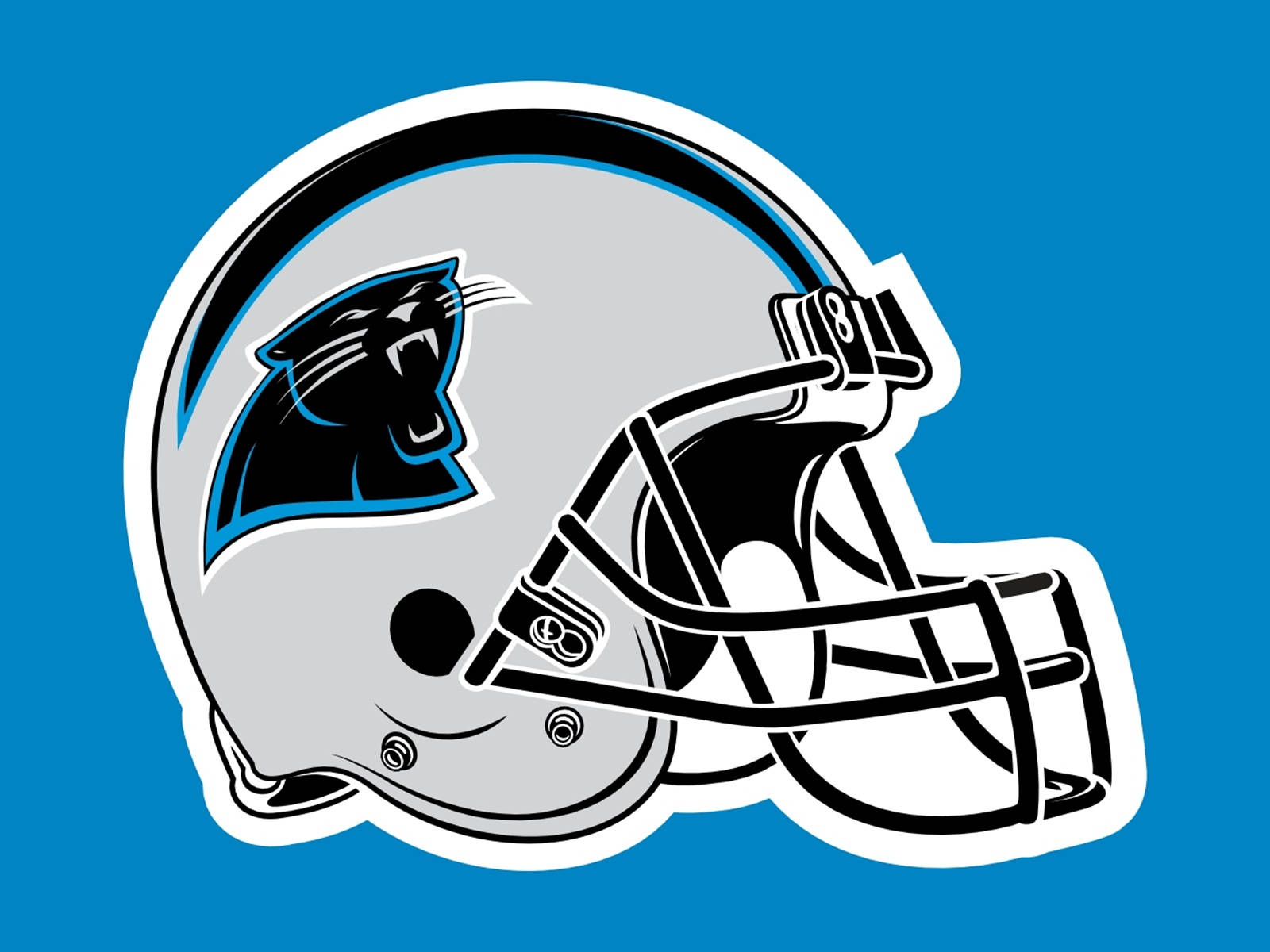 Digital Carolina Panthers Helmet Wallpaper