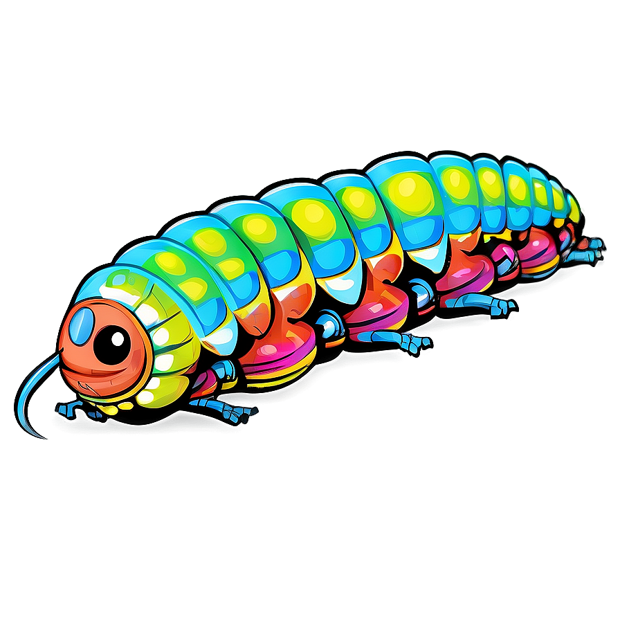 Download Digital Caterpillar Graphic Png 67 | Wallpapers.com