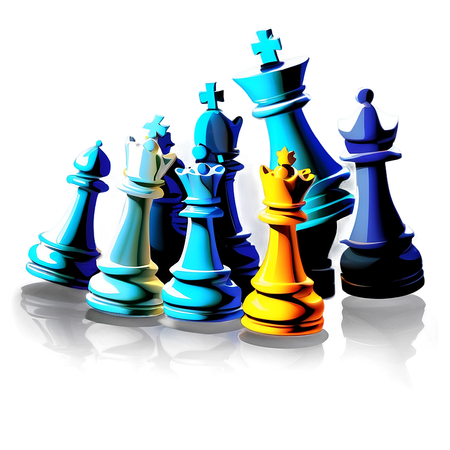 Digital Chess Pieces Graphic Png Xbd PNG