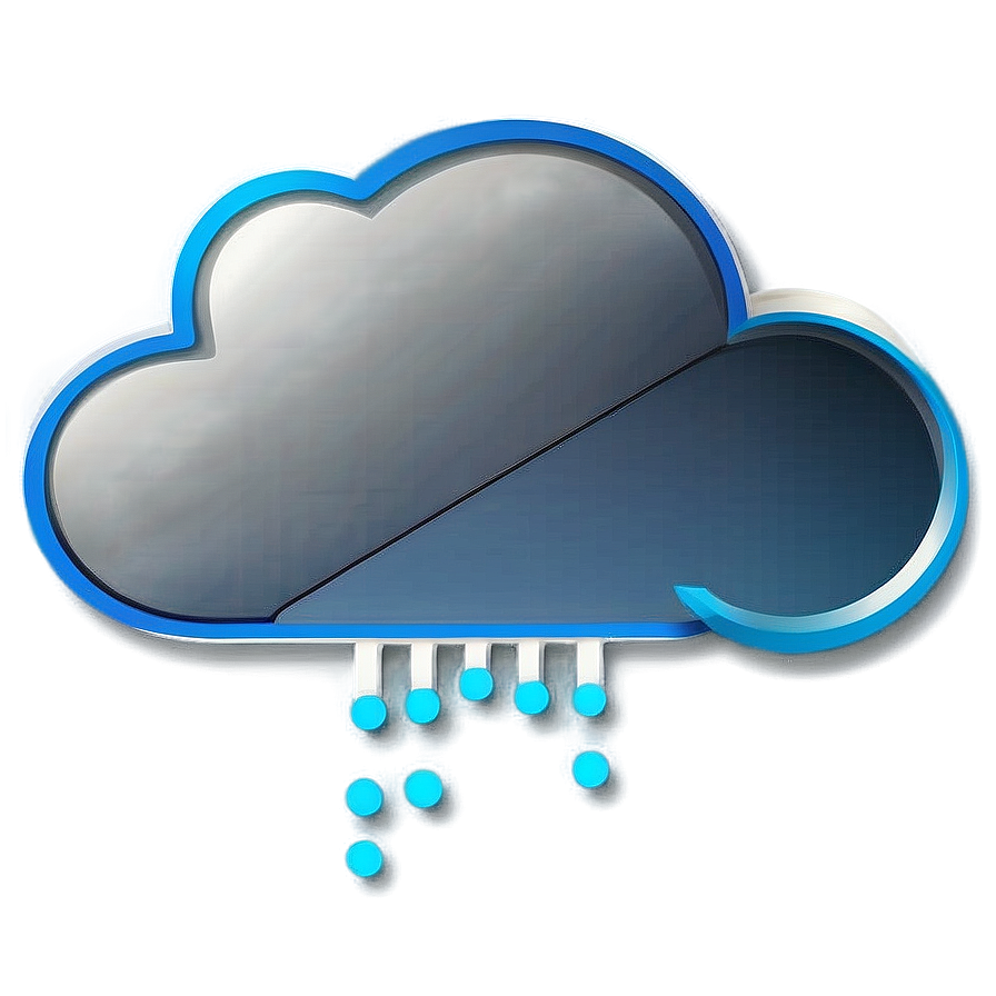 Digital Cloud Vector Art Png 06262024 PNG