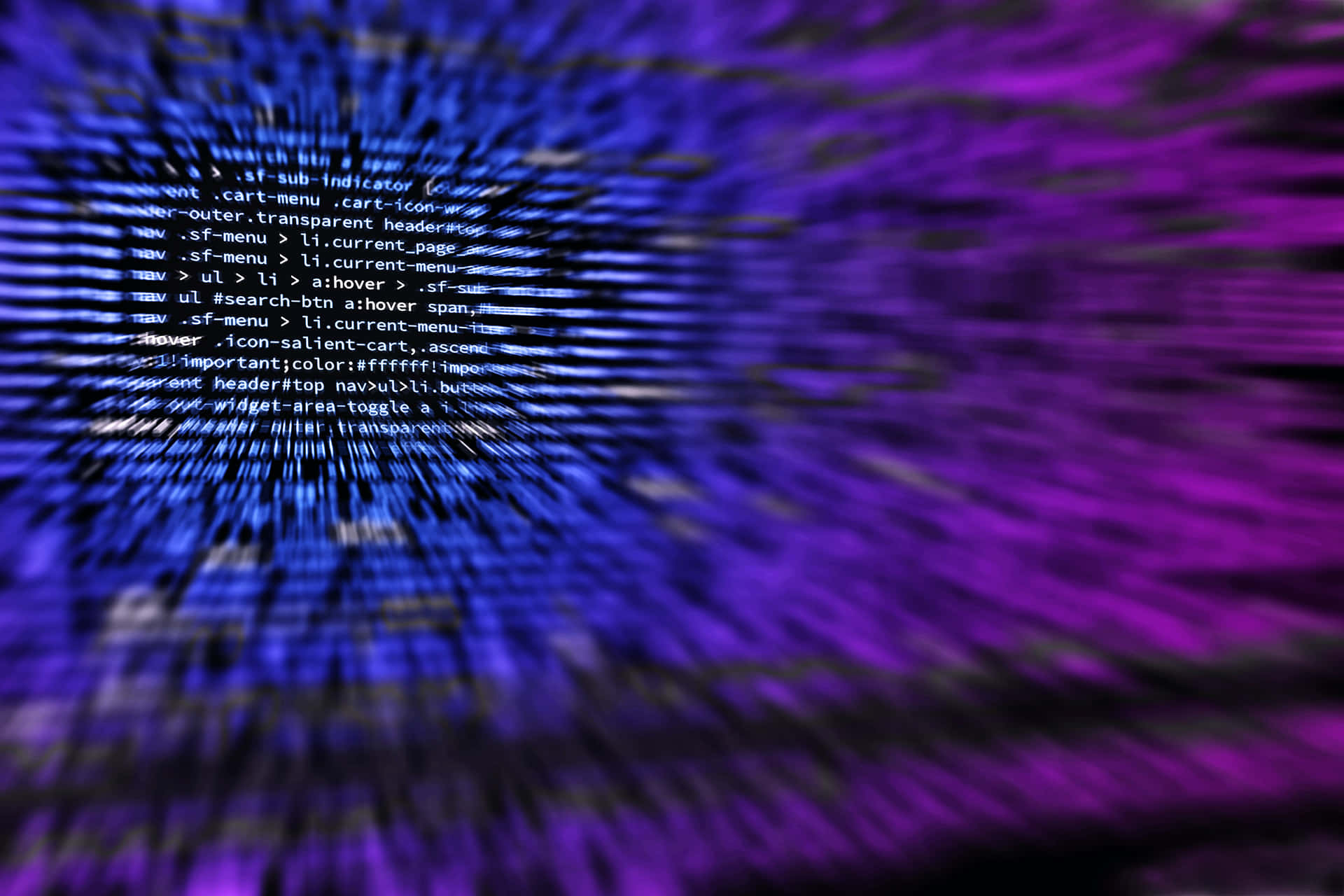 Digital Code Cyberspace Tunnel Wallpaper