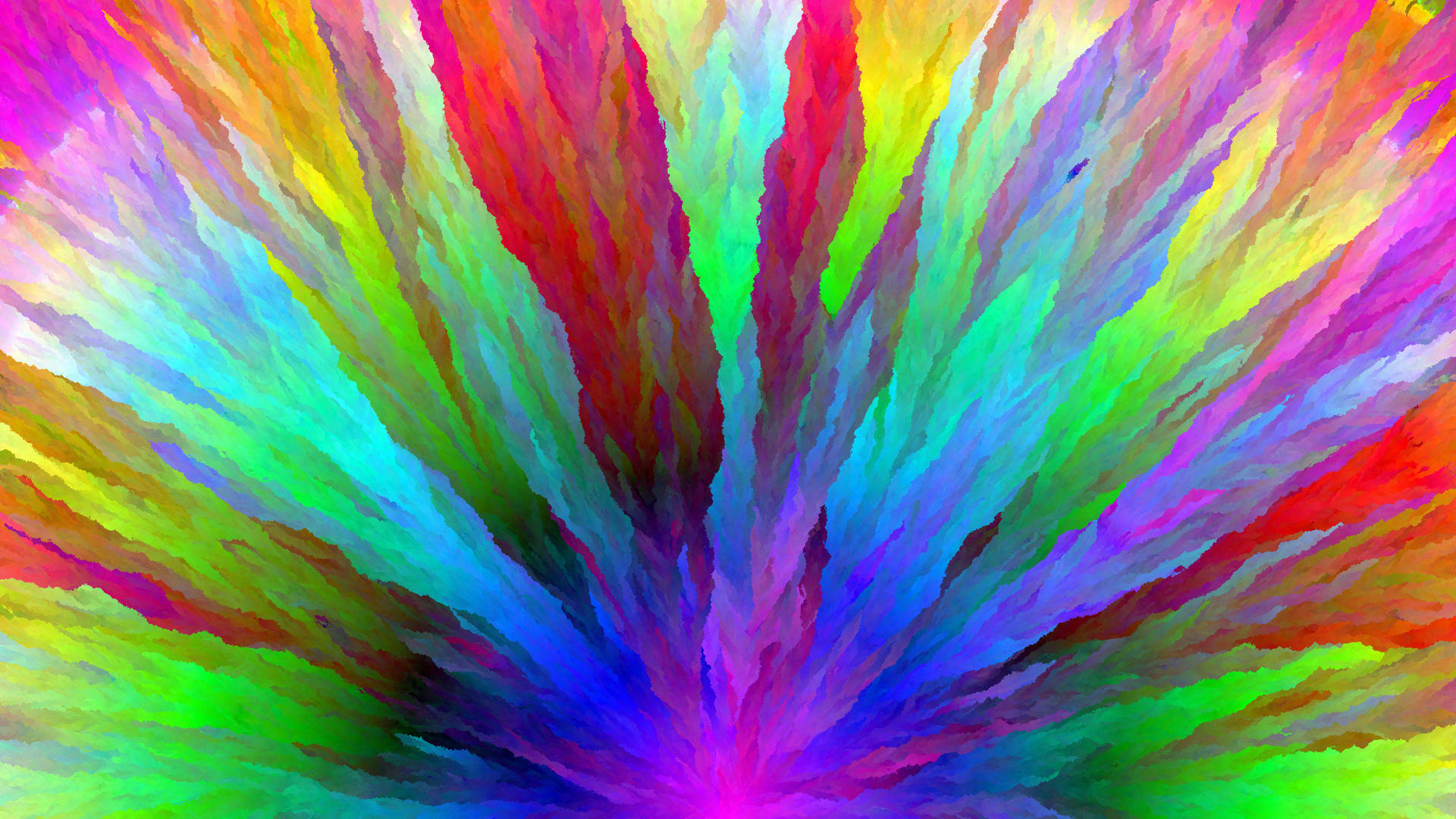 Digital Color Burst Wallpaper