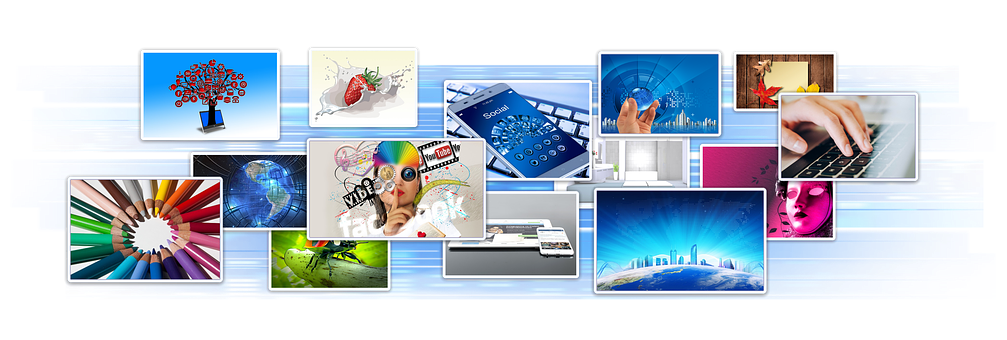 Digital Creativityand Technology Collage PNG