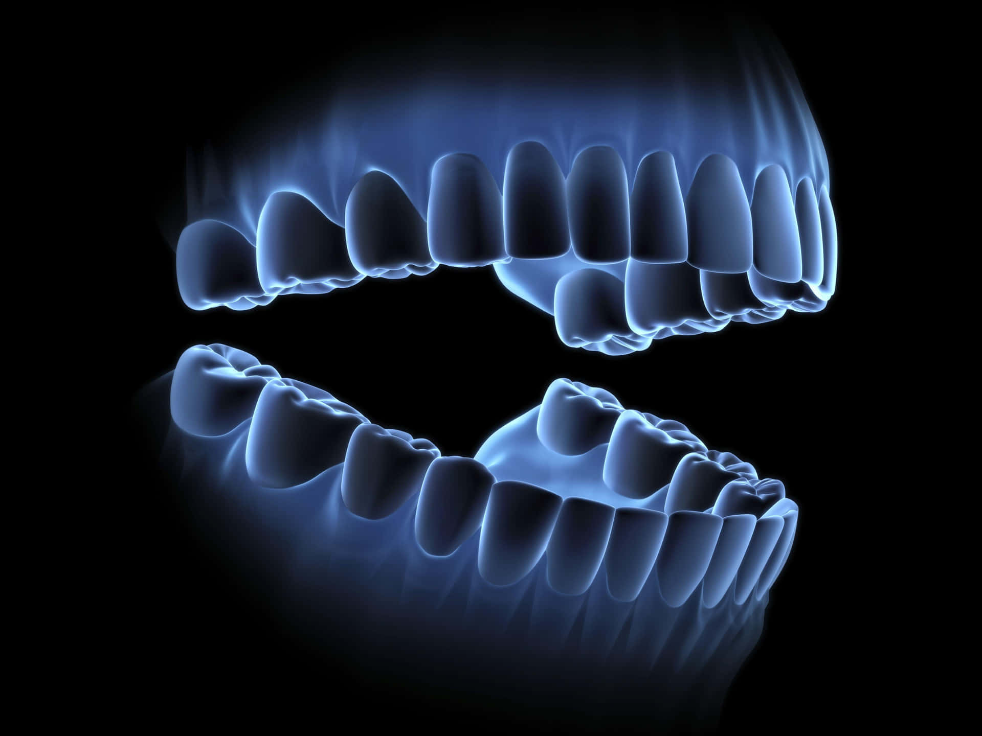 Download Digital Dental Xray Teeth Visualization Wallpaper | Wallpapers.com