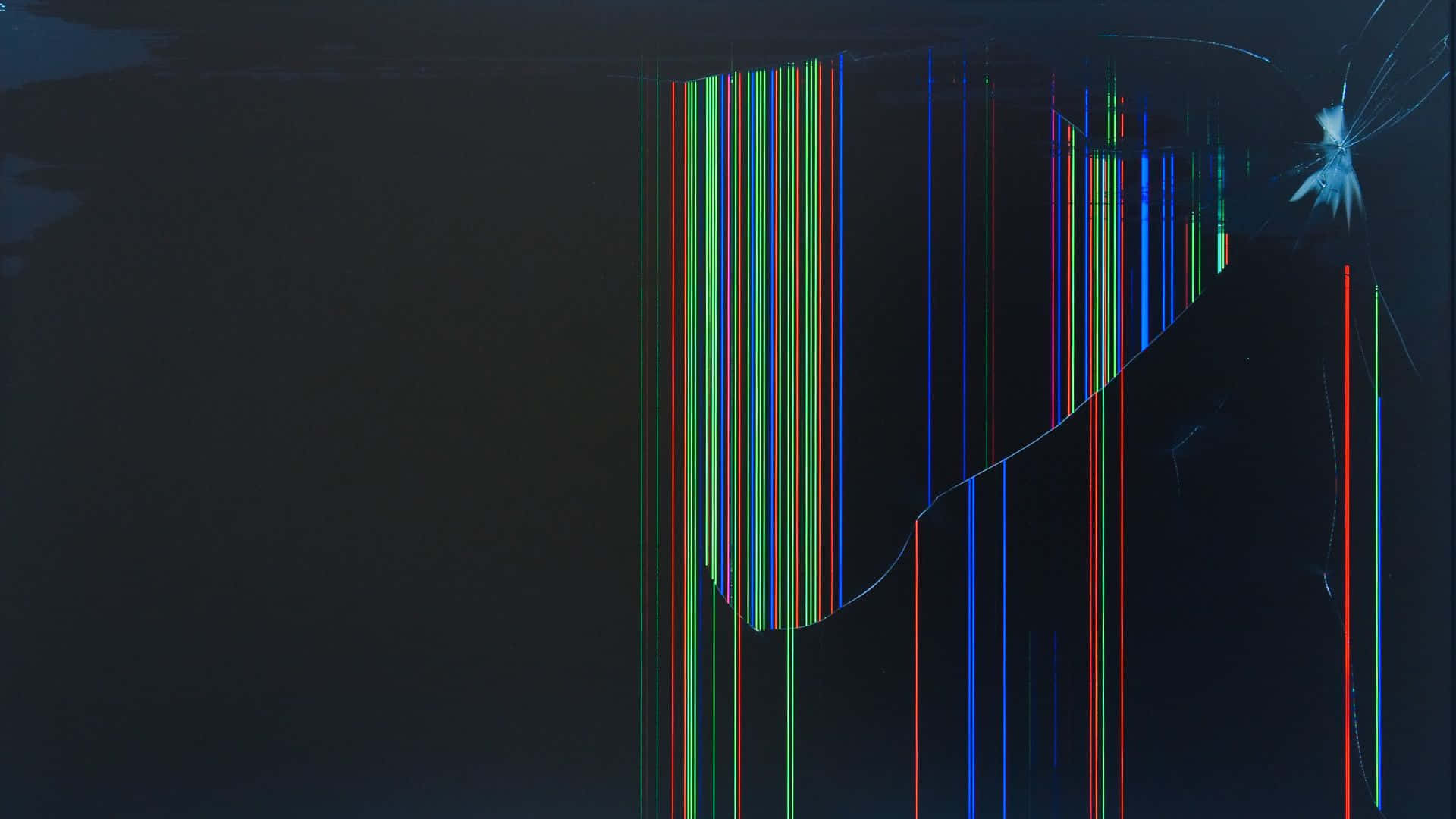 Digital Display Cracked Screen Effect Wallpaper