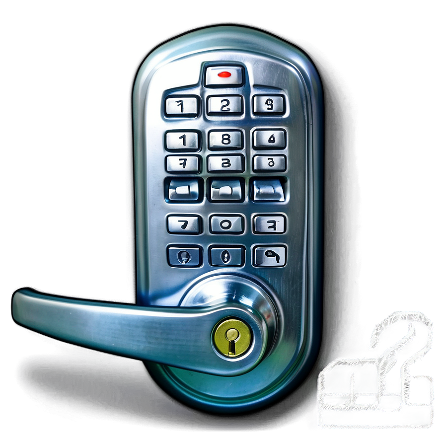 Digital Door Lock Png 05242024 PNG