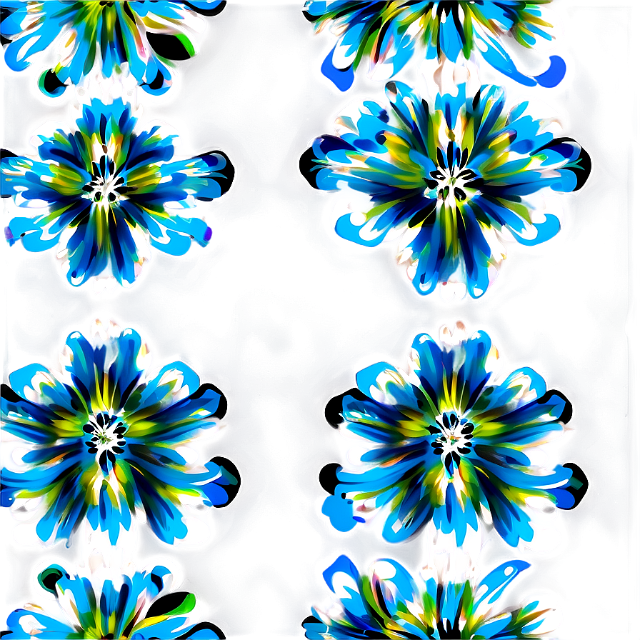 Digital Floral Pattern Png Fvq PNG