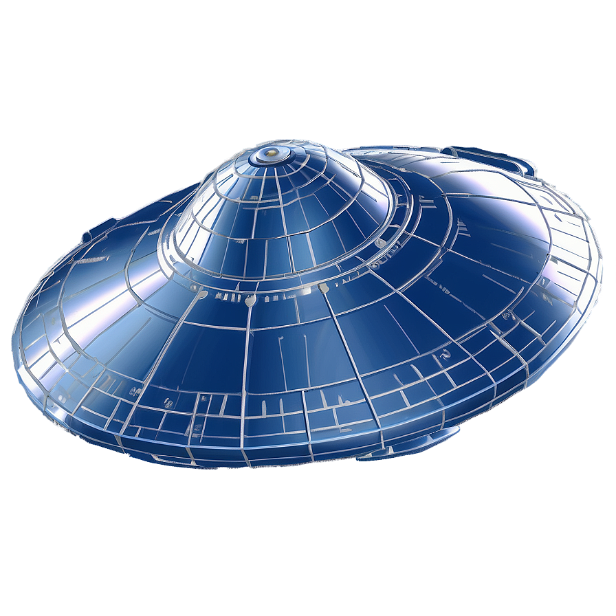 Digital Flying Saucer Blueprint Png 06202024 PNG