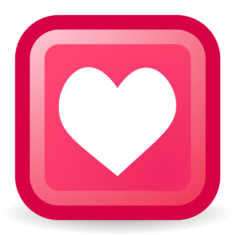 Digital Heart Love Icon PNG