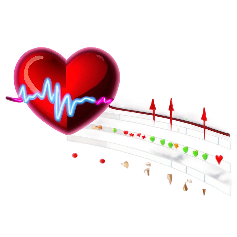 Digital Heart Rhythm Chart Png Baq PNG