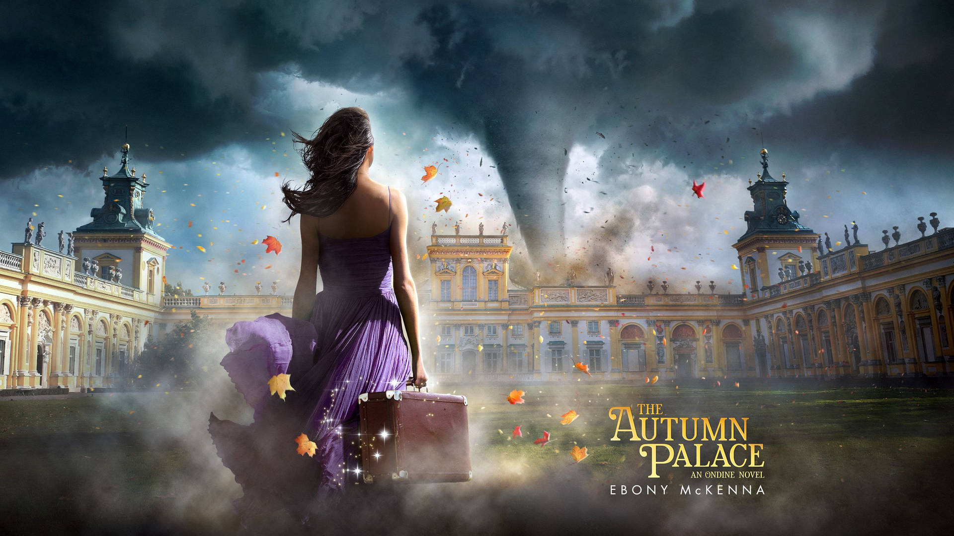 Digital Illustration Of The Autumn Palace Book Cover Wallpaper