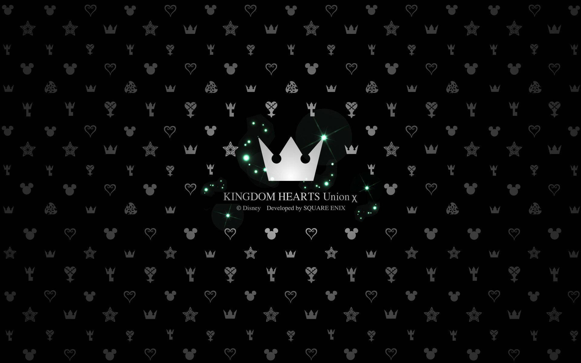 Digitalillustration Med Kingdom Hearts-logotypen. Wallpaper