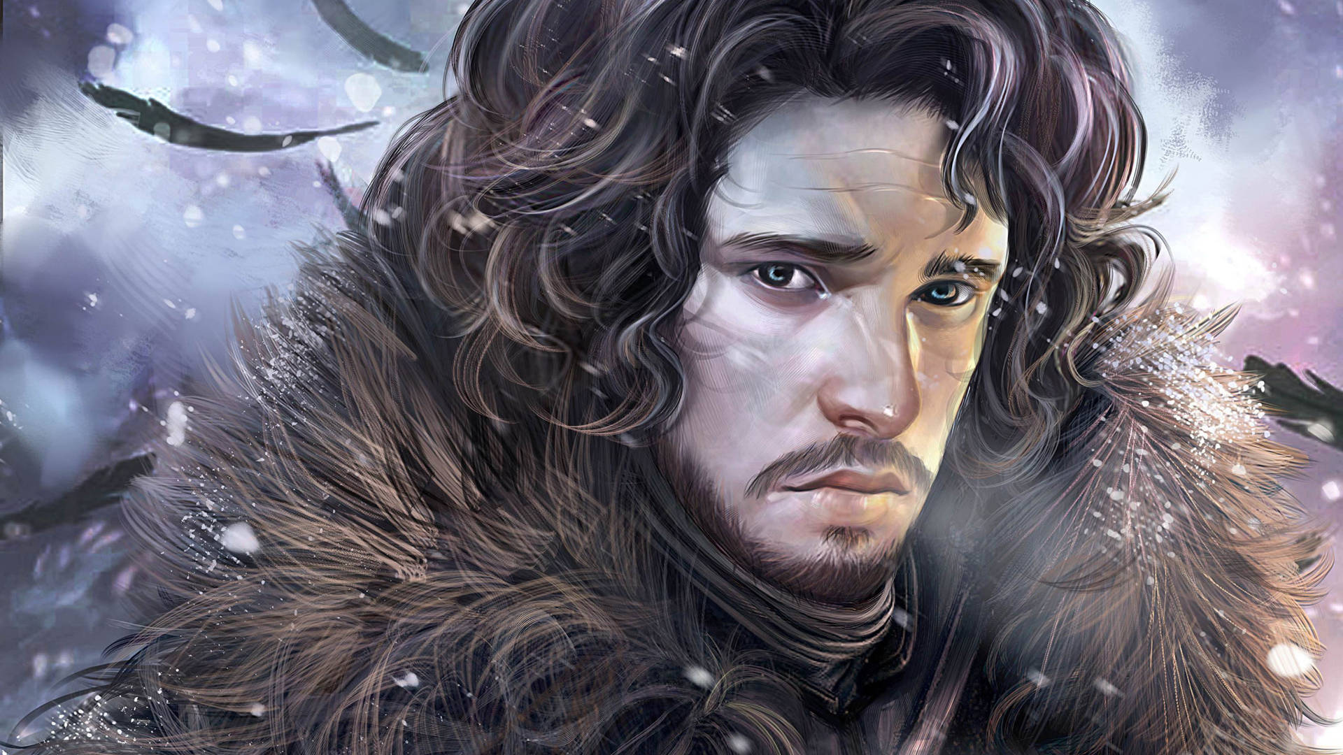 Digitale Jon Snow Game of Thrones vægmalerier Wallpaper