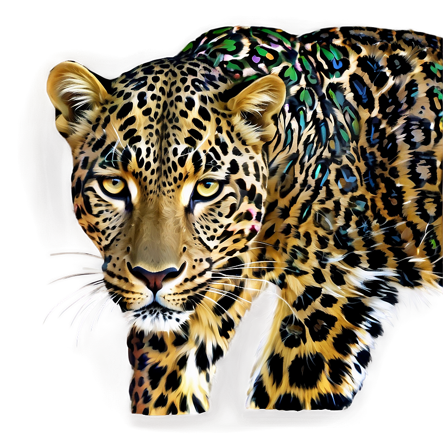 Digital Leopard Texture Png Ktu35 PNG