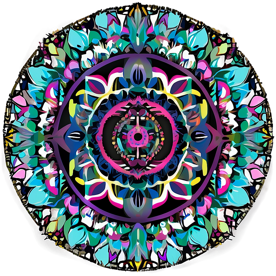 Digital Mandala Print Png Gfp PNG