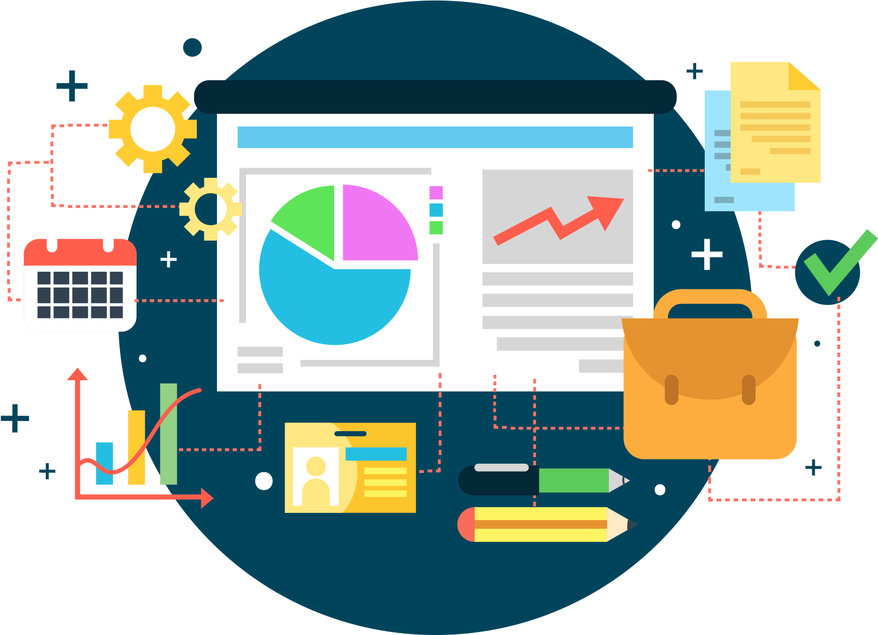 Digital Marketing Analysis Vector PNG