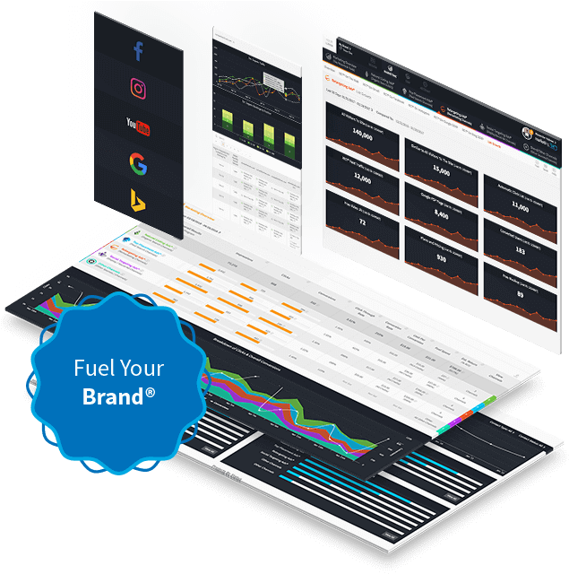 Digital Marketing Dashboard Analysis PNG