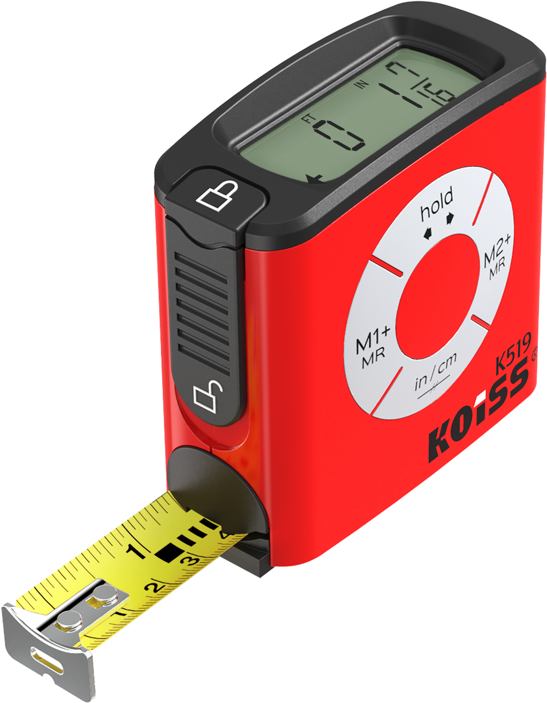 Digital Measure Tape Extended PNG