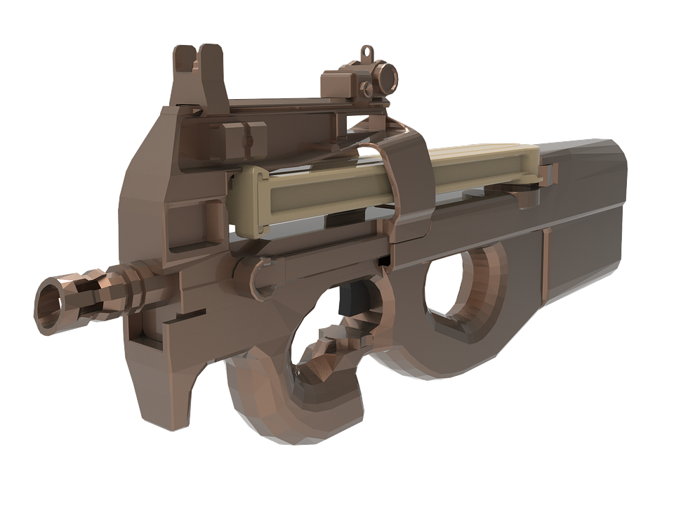 Digital Model Handgun PNG