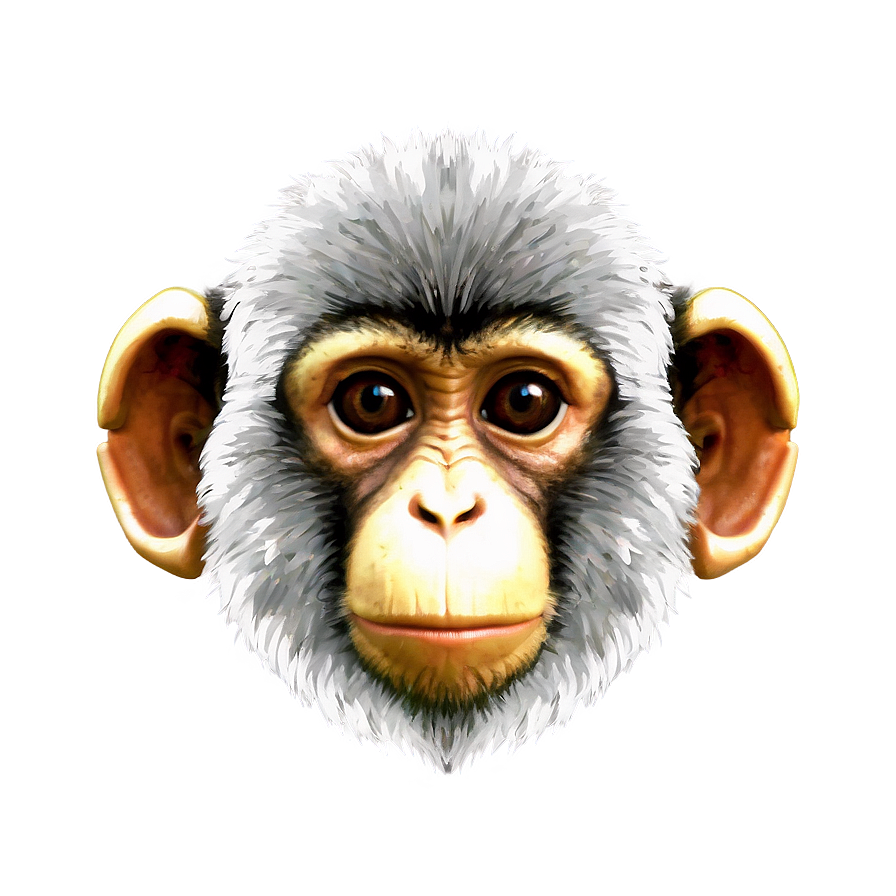 Digital Monkey Face Png 87 PNG