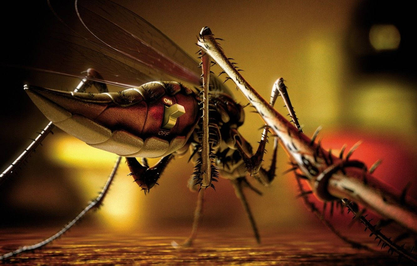 Digital Mosquito Artwork Wallpaper