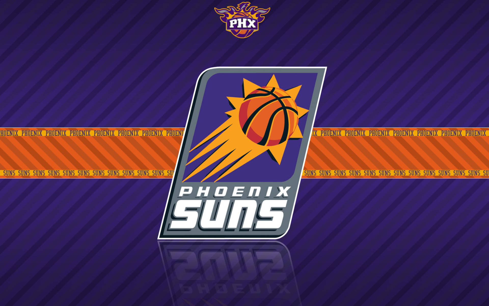 Digital NBA Phoenix Sun Logo Wallpaper
