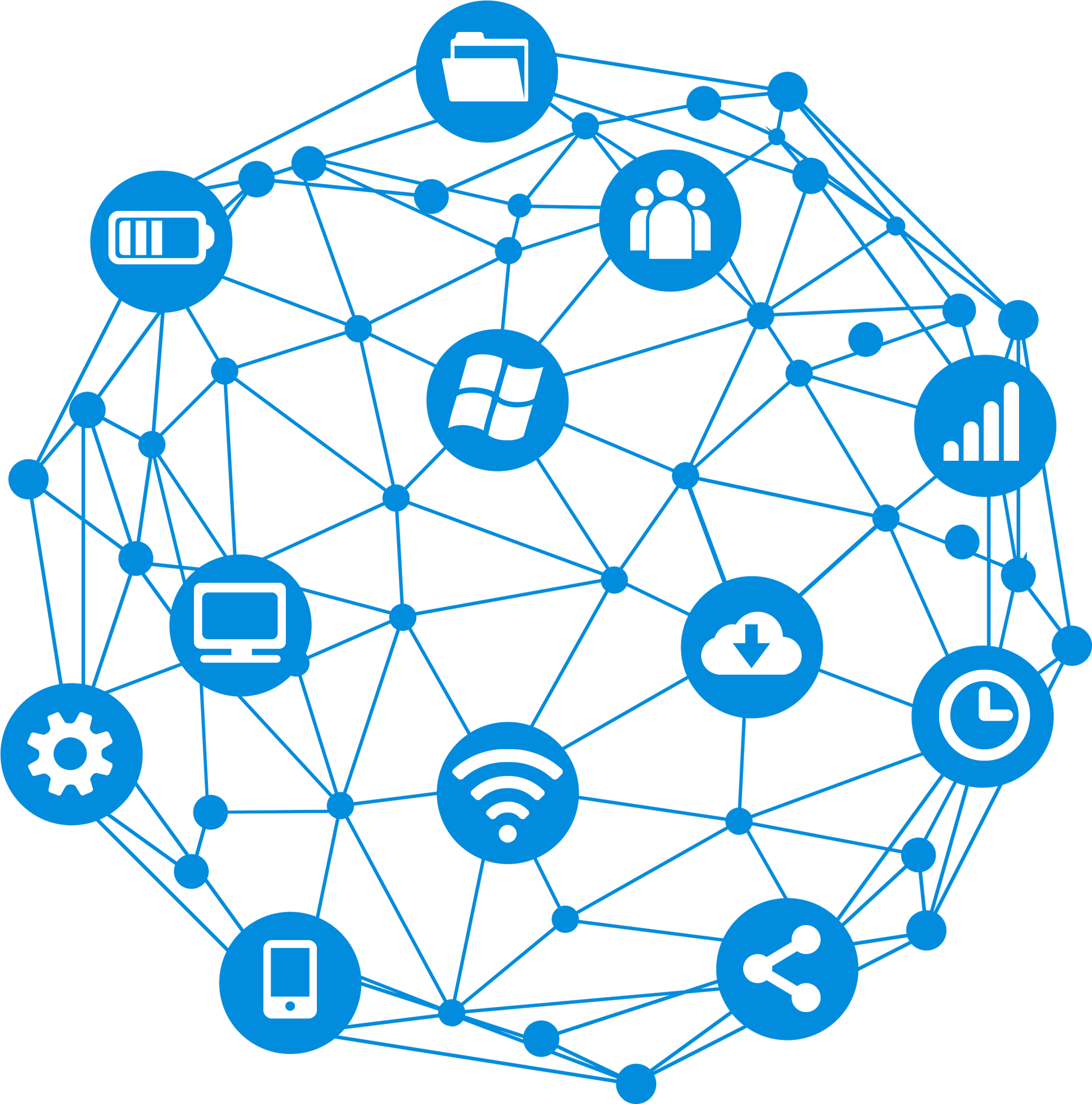 Digital Network Connectivity Concept PNG