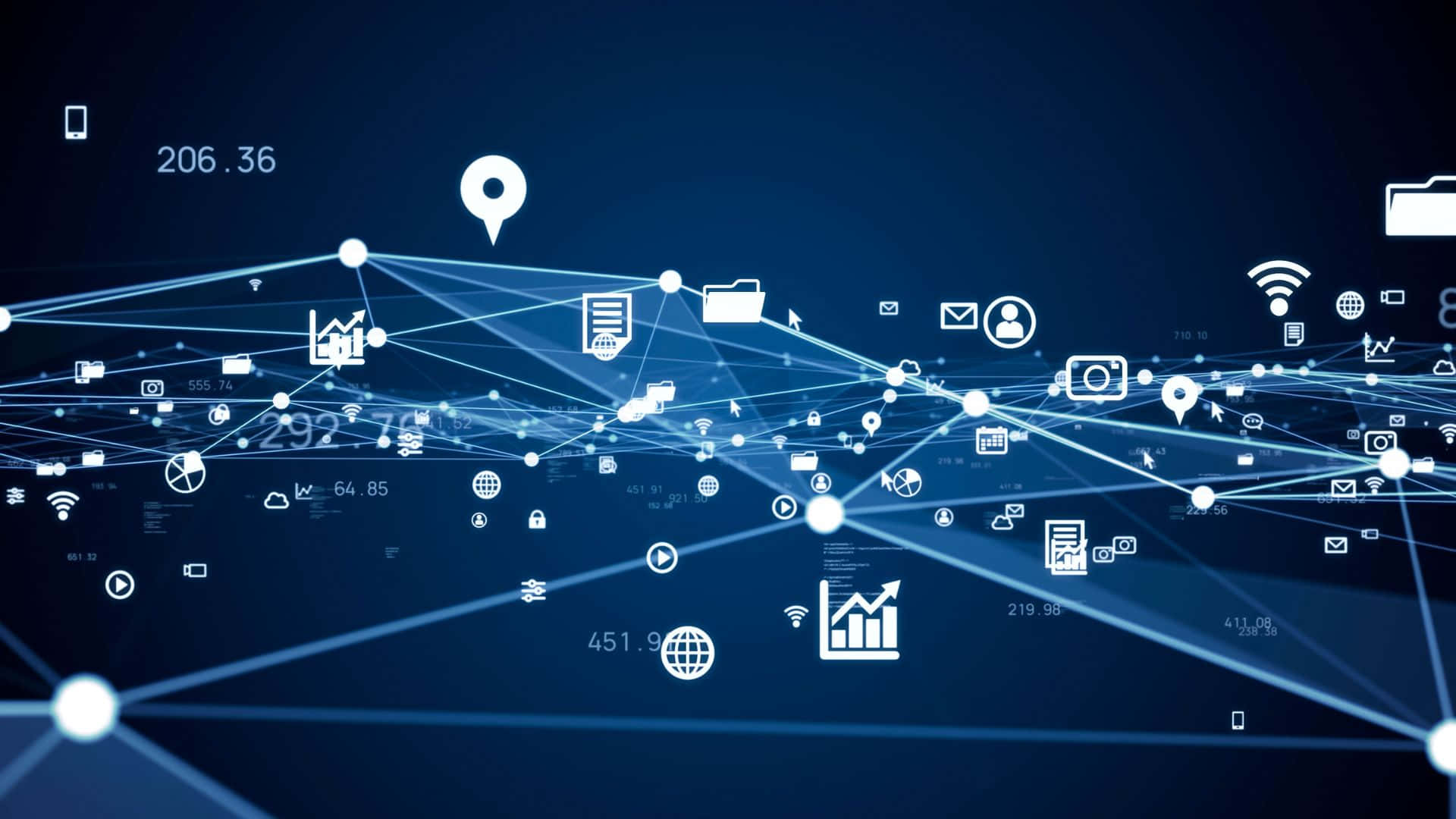 Digital Network Connectivity Concept Wallpaper