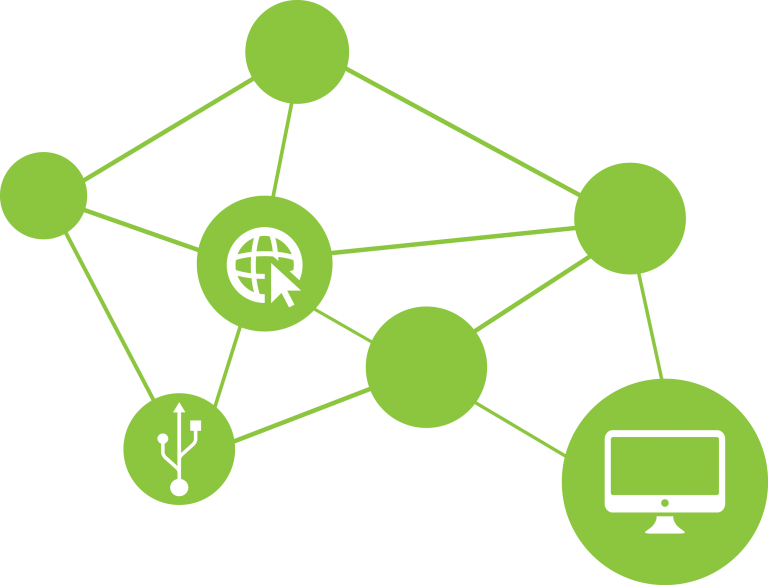 Digital Network Connectivity Graphic PNG