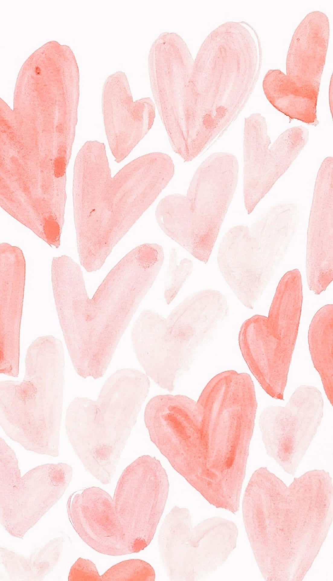 Digital Paint Brush Strokes Aesthetic Valentine's Day Wallpaper