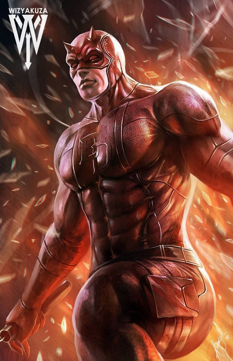 Digital Painting Of Daredevil