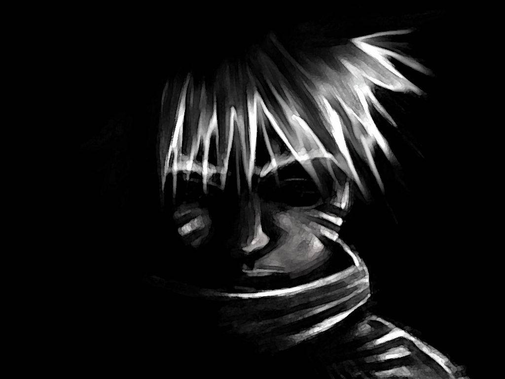 Digital Painting Of Uzumaki Naruto Black Background