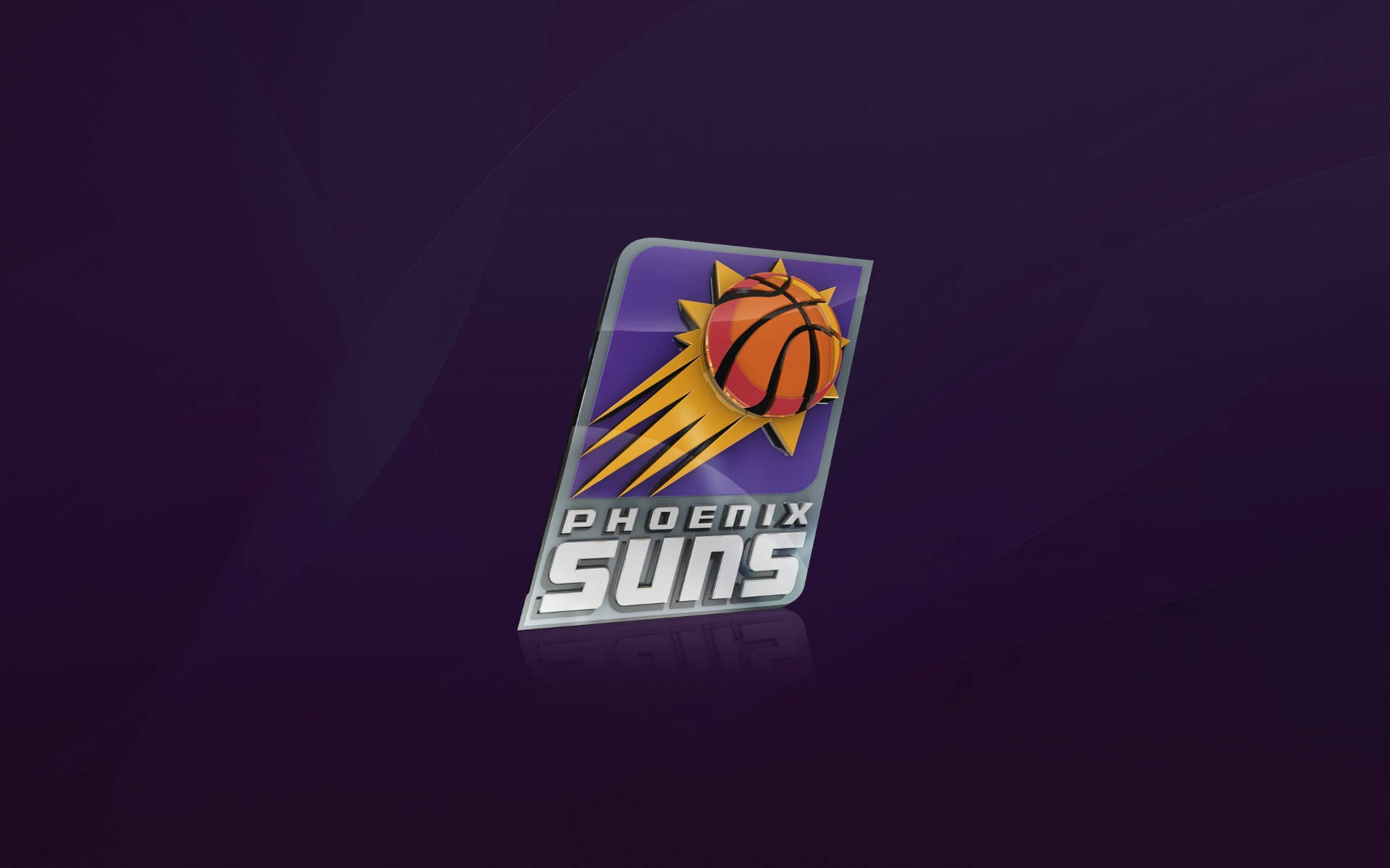 Digital Phoenix Suns Emblem In Purple Wallpaper