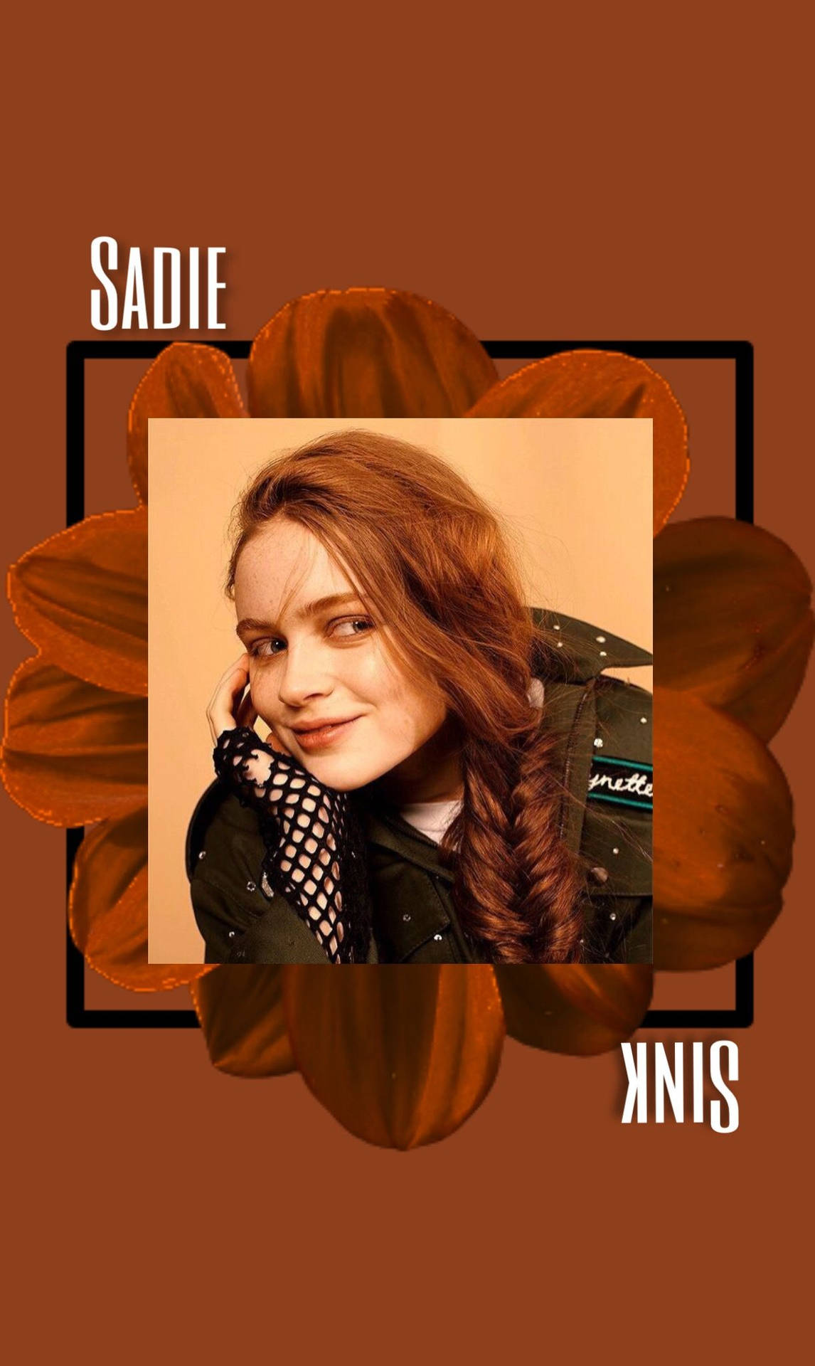 Digital Poster Of Sadie Sink Wallpaper