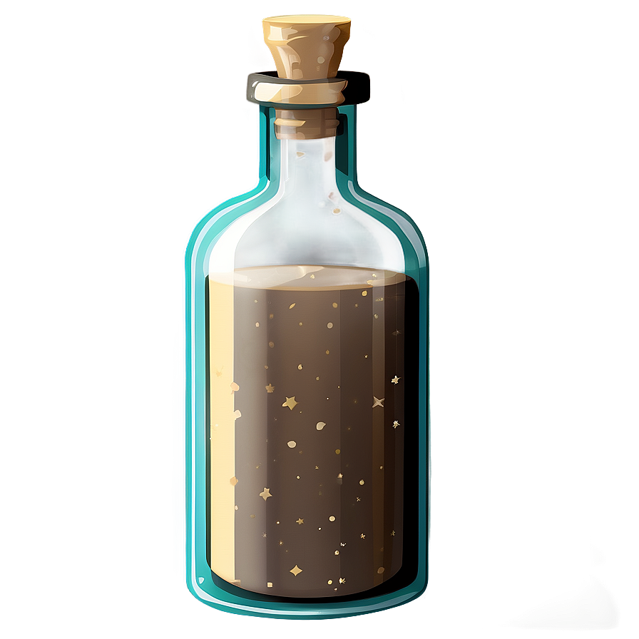 Digital Potion Bottle Png 06132024 PNG