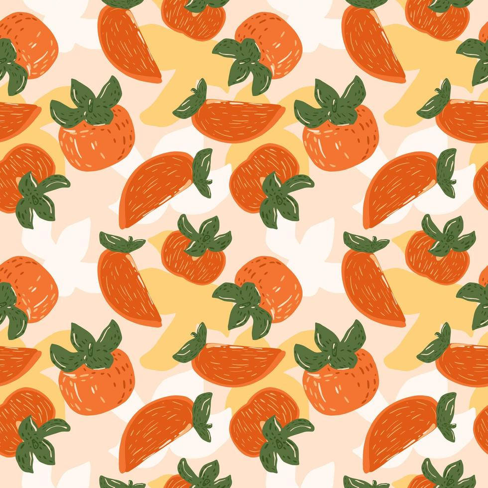 Digital Print Of Persimmon Fruit Wallpaper