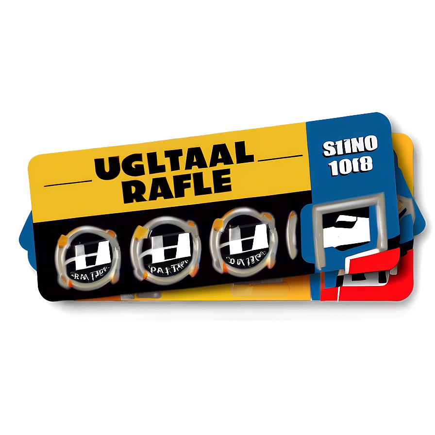 Digital Raffle Ticket Png 06262024 PNG