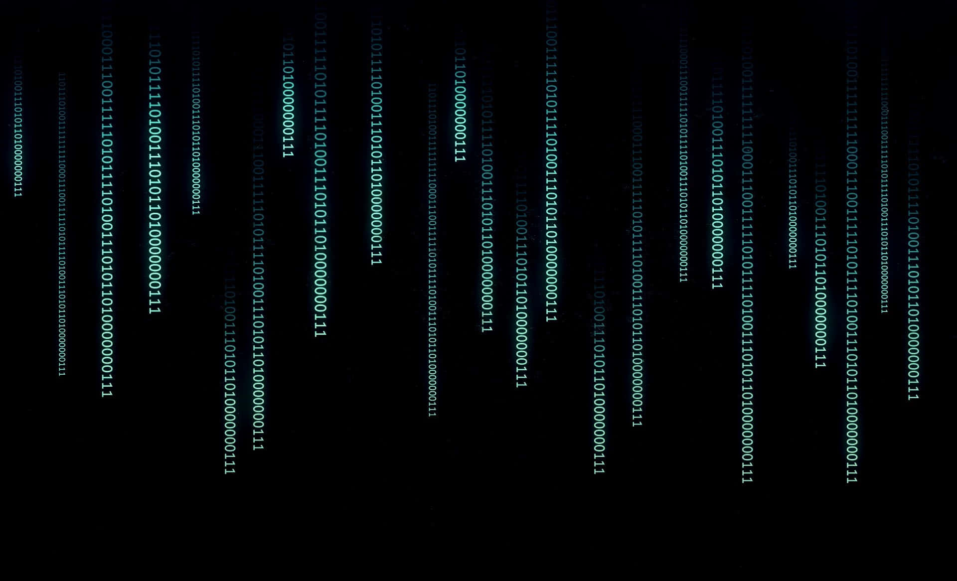 Digital Rain Binary Code Background Wallpaper