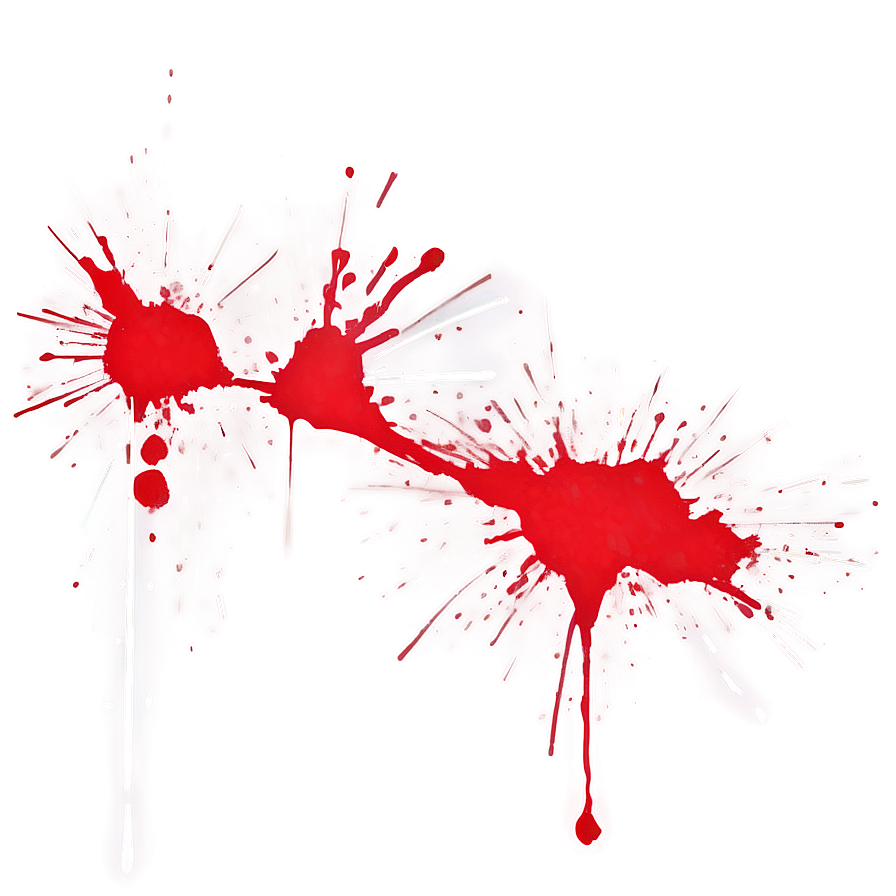 Digital Red Splatter Artwork Png Pwg PNG