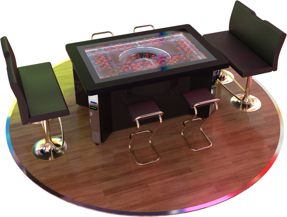 Digital Roulette Table Setup PNG