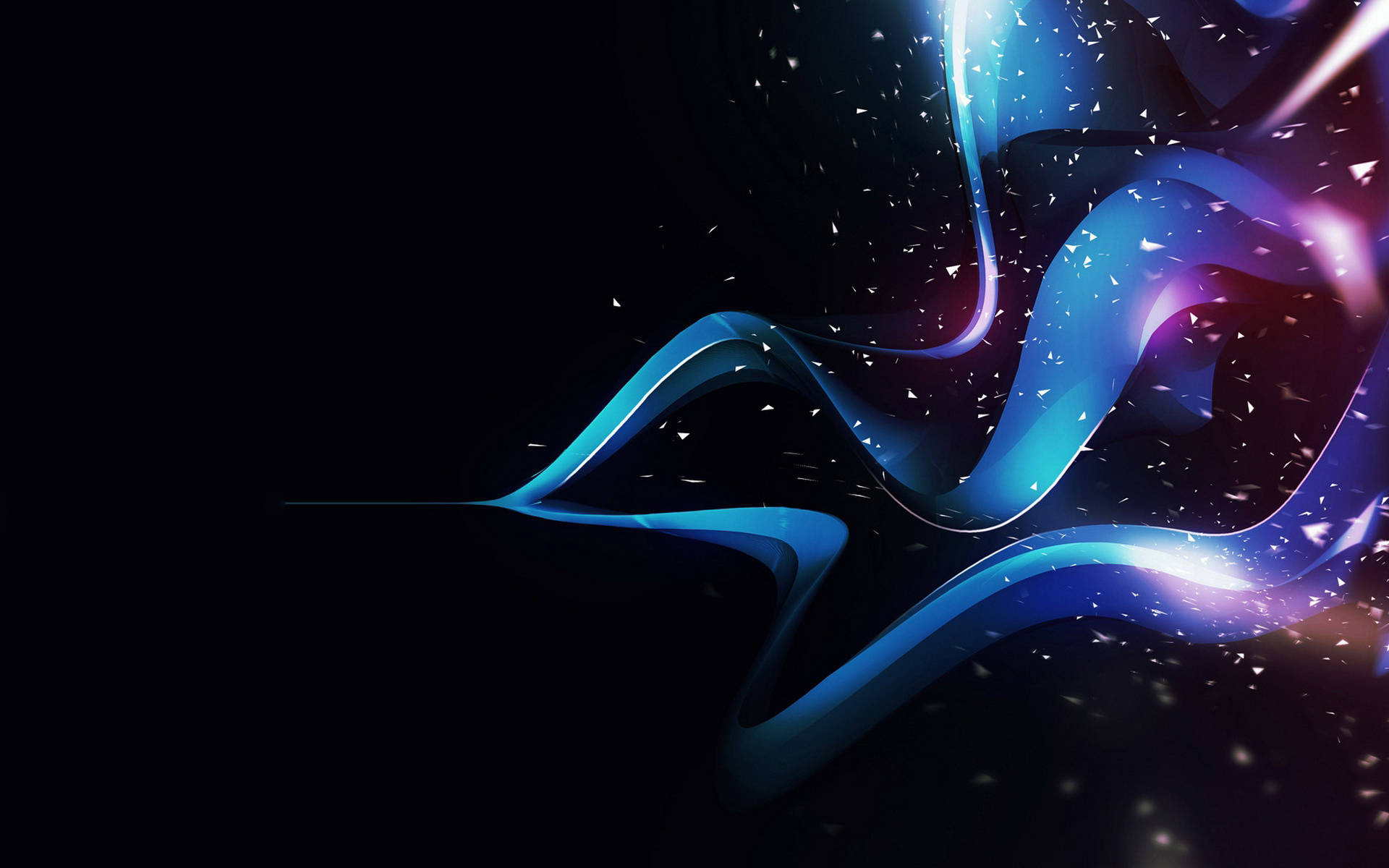 Digital Sculpture On Black And Blue Background Picture