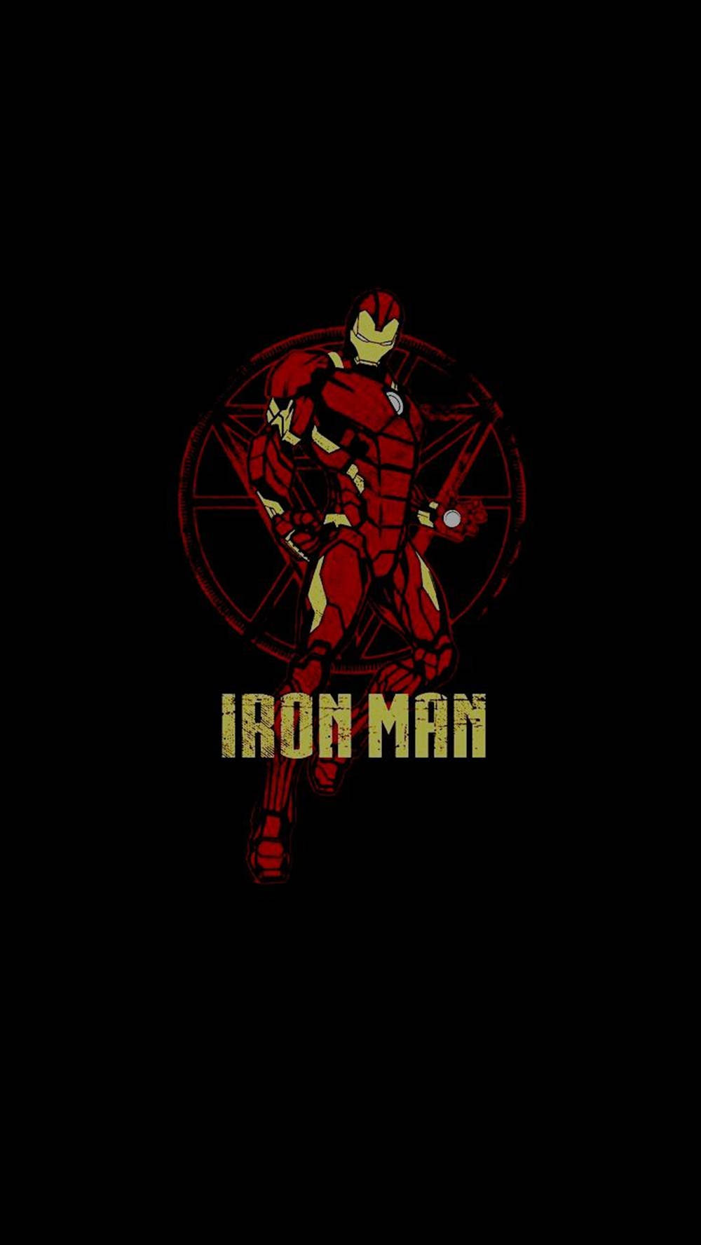 Digital Sketch Iron Man Phone Wallpaper