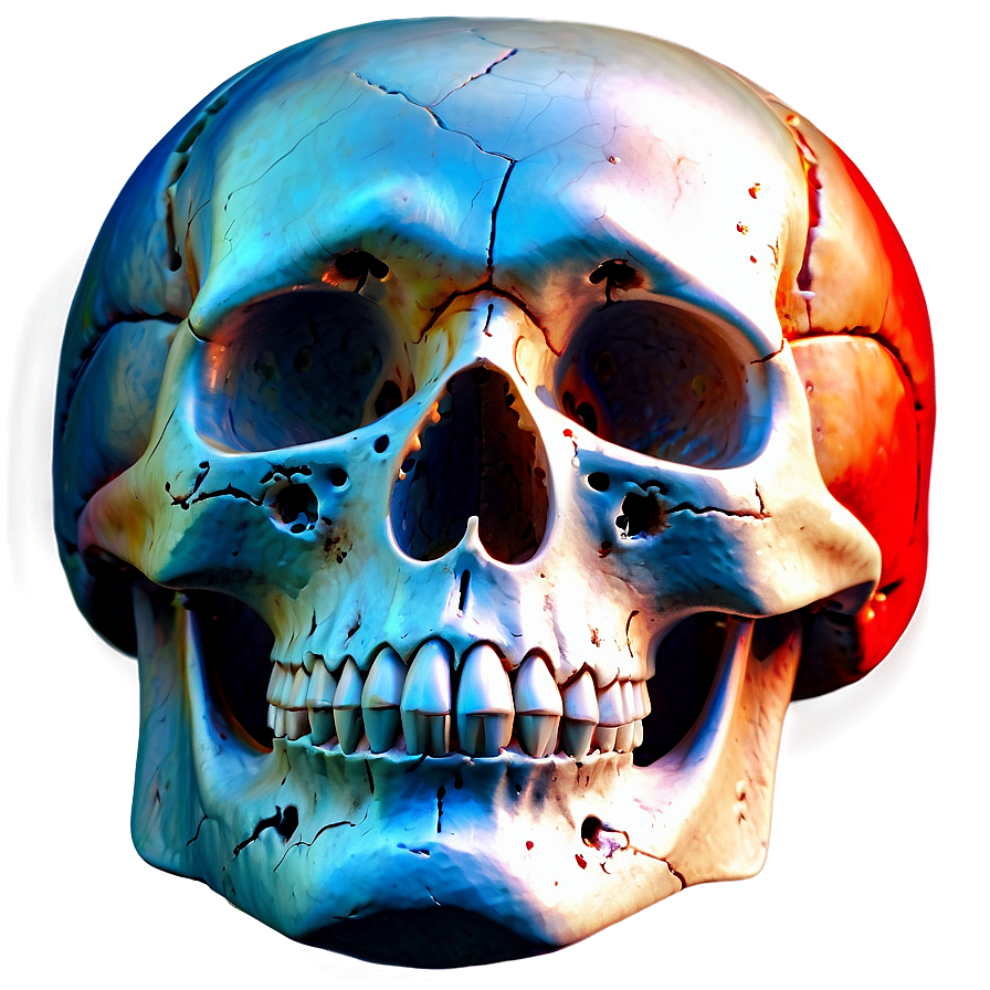 Digital Skull Drawing Png C PNG