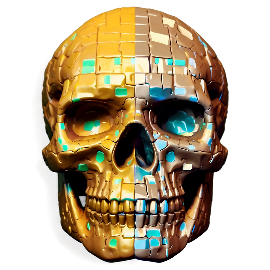 Digital Skull Face Creation Png Ejs PNG