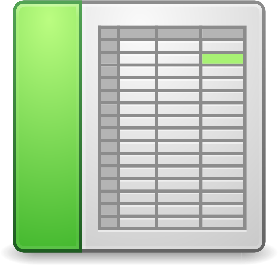 Digital Spreadsheet Icon PNG